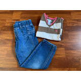 Conjunto Chaleco Old Navy Jean Yamp Nena 3 4 Años