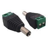 Kit 10 Conector Plug P4 Macho Com Borne P/ Cftv Camera Fonte