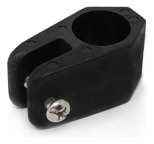 Herraje De Capota Conexion Para Caño De 22mm. Plástico Negro