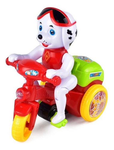 Brinquedo Divertido Cachorro Triciclo Gira 360° 