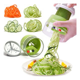 Mooredlife Spiralizer Cortador De Verduras De Mano, 4 En 1, 