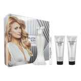 Set 4 Pzas Platinum Rush Paris Hilton Para Dama