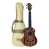 Ukulele Seizi Elétrico Bora-bora Crush Tenor Ebony Com Bag Cor Marrom