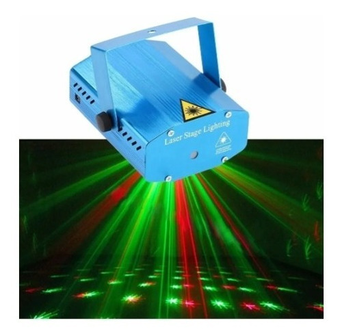 Mini Laser Projetor Holográfico Stage Lighting 6n1