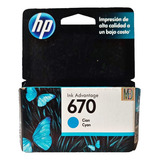 Catucho Hp 670 Cyan Cz114al Deskjet Ink 3525 4615 4625 5525