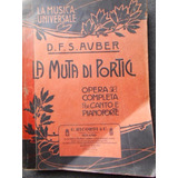 La Muta Di Portici Auber Opera Completa Per Canto E Piano