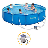 Piscina Estrutural 6.473 Litros Com Bomba Filtro Bestway