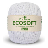 Fio Barbante Ecosoft 8/12 422g 452m Branco Euroroma