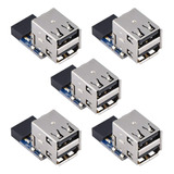 Zopsc Conector De Cabezal De Placa Base Usb 2.0 De 5 Uds.