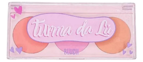 Turma Da Lu Paleta 3 Blush Coloridas Maquiagem Infantil