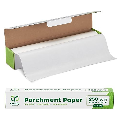 Papel De Pergamino Para Hornear Blanco, 15 Pulgadas X 200 Pi