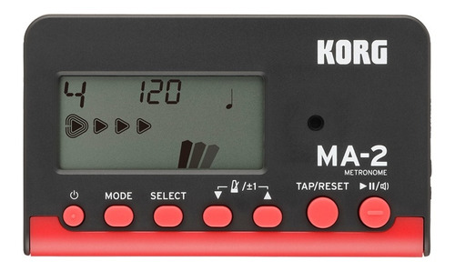 Metrónomo Digital Compacto Korg Ma-2-bkrd