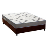 Cama Box Casal: Colchão D33 Ortobom Light Saúde+base Crc Su