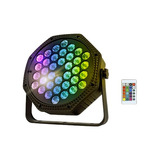 Cañon De Luces Led Rgb Destellador Multicolor Control 4 Pzas