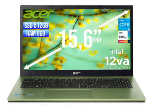 Portatil Acer Intel Core I5 1235u Disco Ssd 512gb Ram 8gb