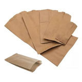 Bolsa Papel Madera Kraft Marron Delivery Envios N°3 X100u