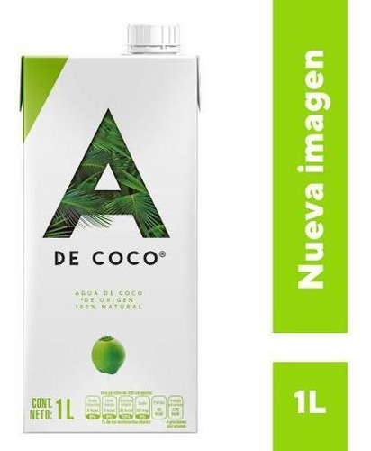 Agua De Coco A De Coco Caja