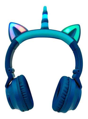 Auriculares Bluetooth Infantiles Unicornio Luces Originales