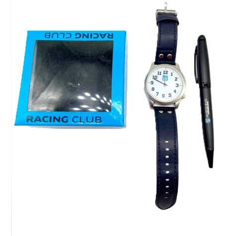 Excelente Set De Reloj Racing Club Y Boligrafo En Caja