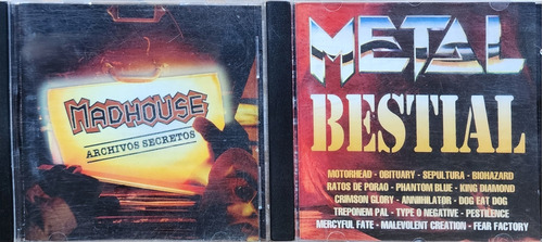 Lote Heavy Metal: Metal Bestial & Madhouse - Varios 