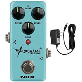 Pedal Overdrive Briskdrop Nux Morning Star Con Fuente De