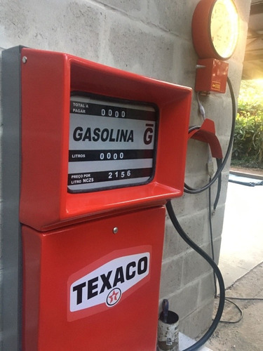 Bomba De Gasolina Antiga Replica De Fibra  Texaco