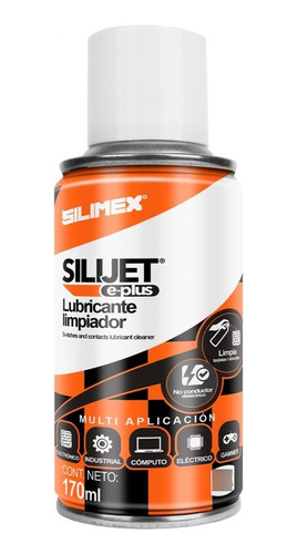 Lubricante Limpiador Silimex Silijet E-plus 170ml Paq.2pz