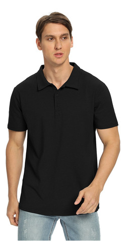 Playera Tipo Polo Hombre Calidad Casual Manga Corta Algodón