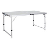 Mesa Dobrável Portátil Vira Maleta Camping Praia 120x60cm