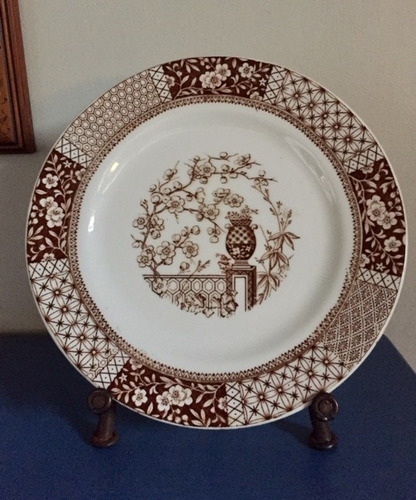 Plato Movimiento Estético Staffordshire 1880. Blair & Co. 