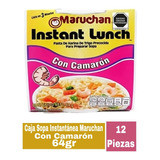 Sopa Instantánea Maruchan Sabor Camarón 64g, Caja De 12 Pzas