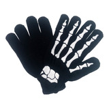  Guantes Calaca Esqueleto Huesos Negros