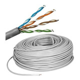 Cable Utp Cat 5e 100% Cobre Red Internet Ponchado 200 Metros