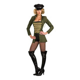 Disfraz Playboy Military Sexy Mujer Adulto Halloween Militar