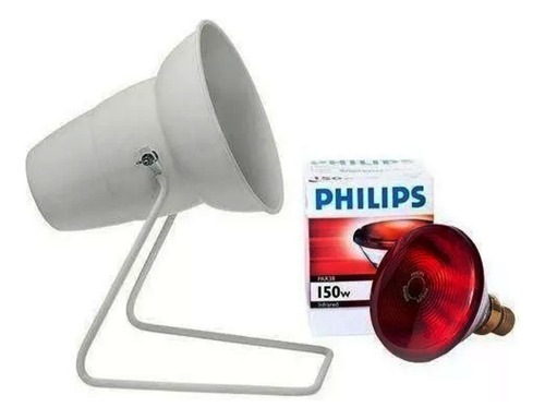 Kit Fisioterapia Suporte Infra + Lamp. Philips 150w 127v