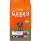 Golden Cães Filhotes Mini Bits Carne Arroz 10,1kg + Brinde