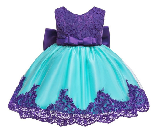 Vestidos De Princesa Con Tutú Formal Con Lazo Para Bebé 2831