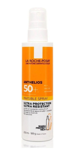 Protector Solar Invisible | Anthelios Shaka | Fps 50 | 200ml