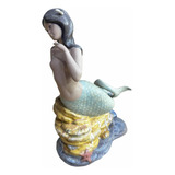 Figura De Sirena En Porcelana Española Nadal.
