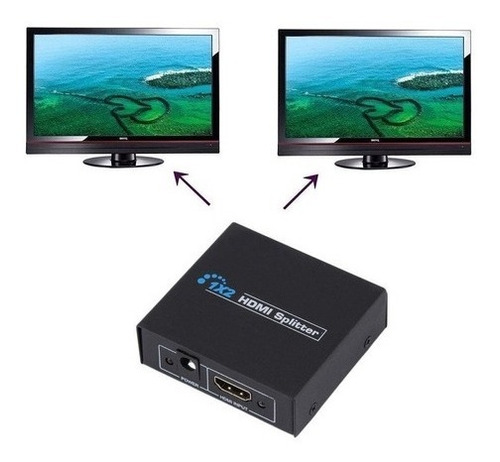 Switch Splitter Multiplicador Hdmi 1 In 2 Out Full Hd 1080p