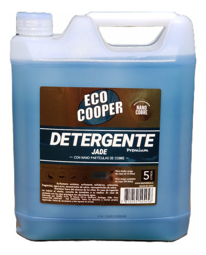Detergente Jade / Con Nanopartículas Cobre / 5 Litros
