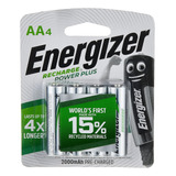 Energizer Accu Recharge Power Plus 2000 Aa Bp4 Rechargeable
