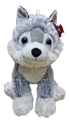 Lobo Siberiano De Peluche Perro Husky 40cm Ft030015 