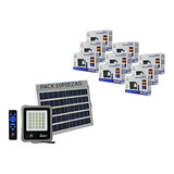 Reflector Led Exterior Carga Panel Solar 50w/500w 10 Piezas