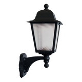 Arandela Colonial Externa Preta Suporte Inferior Muro Acl68 Cor Preto 110v/220v (bivolt)