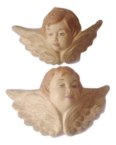 $ 2 Figura Angel Antiguo Maceteros Ceramica Vintage Años 40s