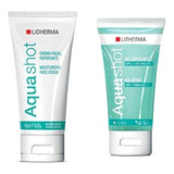 Kit Aqua Shot Crema Facial + Exfoliante Liderhma 