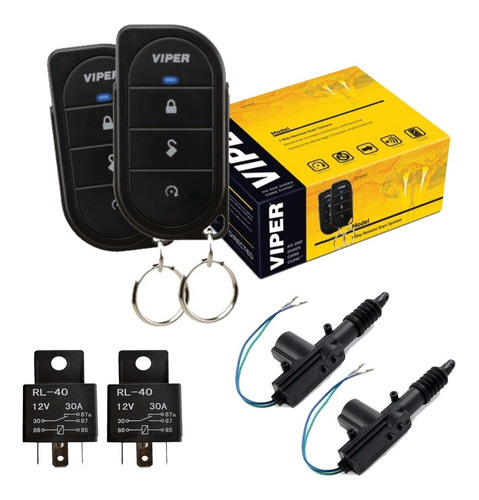 Alarma De Seguridad Automotriz Viper 3106v + Combo 2 Seguros