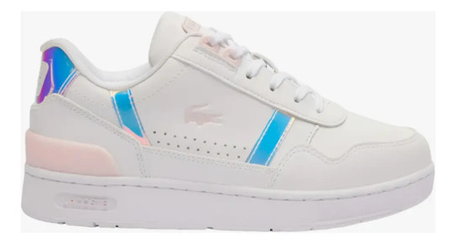 Tenis Lacoste Junior T-clip 124 Blanco 47suj00071y9