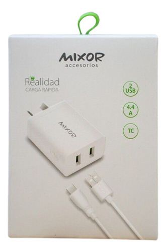 Mixor Realidad Tipo C Y V8 De 4.4 Amp - 220v, Con 2 Puertos 